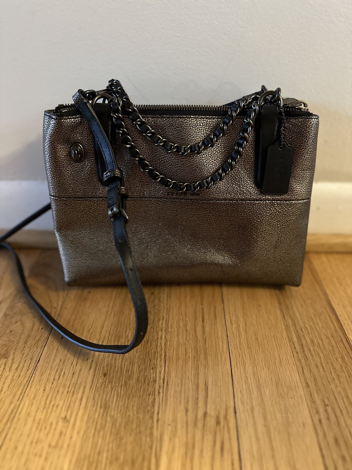 Coach Double Zip Shoulder Bag Gem