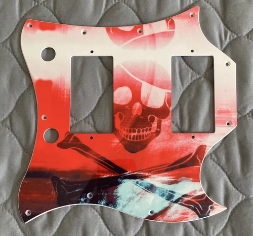 Greasy Groove Gibson SG Standard Pickguard Skull & Crossbones
