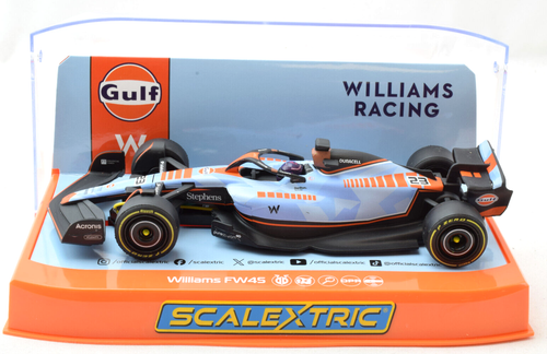 Scalextric "Gulf" Williams FW45 -Alex Albon DPR 1/32 Formula 1 F1 Slot Car C4559