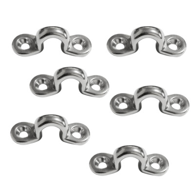 6 Stü Marine Pad Eye Tie Down Anker Kajakfahren Bimini Top Deck Loops