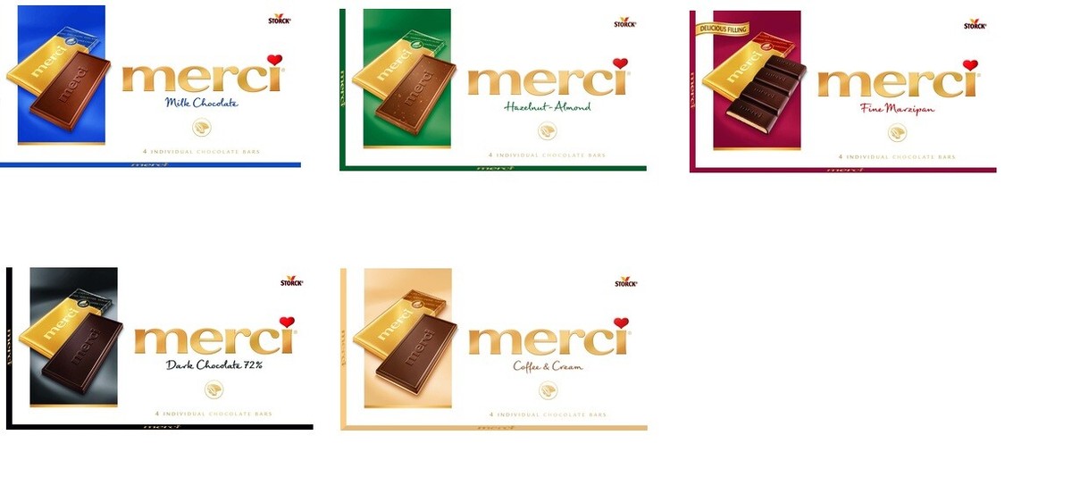 MERCI PREMIUM CHOCOLATE - BIG CHOICE - 100G - HAZELNUT DARK MILK
