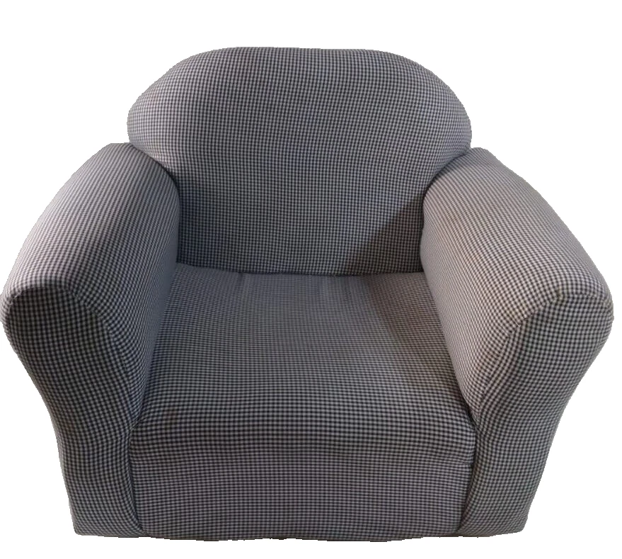 Круглый стул Fantasy Furniture CR16 Fantasy Furniture темно-синий гингем - Изображение 2 из 4