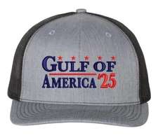 Gulf of America 2025 Embroidered Richardson 112 Mesh Snapback Trucker Hat MAGA