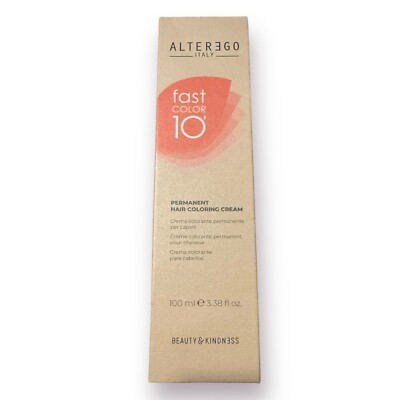 Alterego Fast Color 10 Permanent Hair Coloring Cream 3.38oz Blonde Golden Brown