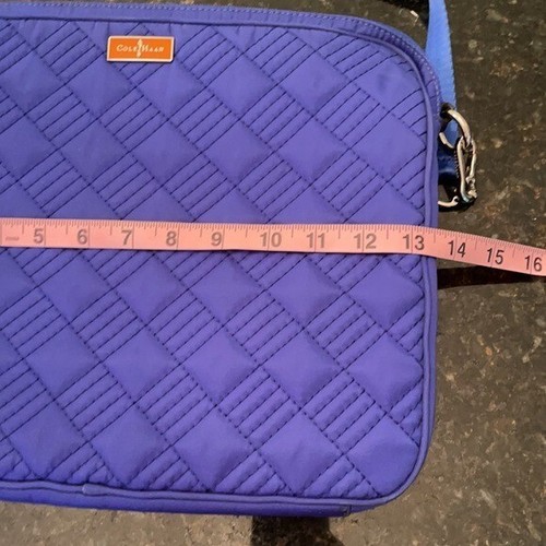 Custodia imbottita trapuntata per laptop Cole Haan *Indaco* usata in ottime condizioni - Foto 6 di 12
