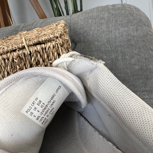 Ralph Lauren POLO Entrenadores ZAPATILLAS-ZAPATO ATLÉTICO Blanco mezcla UK 8 EUR 42.5 - Imagen 15 de 15