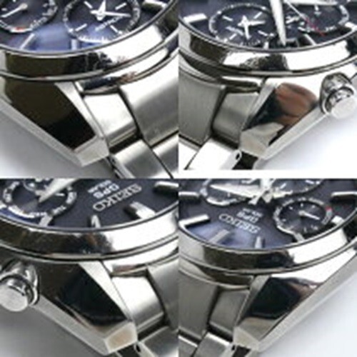 SEIKO Astron SBXC021/5X53-0AJ0 Watch Wristwatch Solar Radio Silver Black Used - Picture 8 of 9