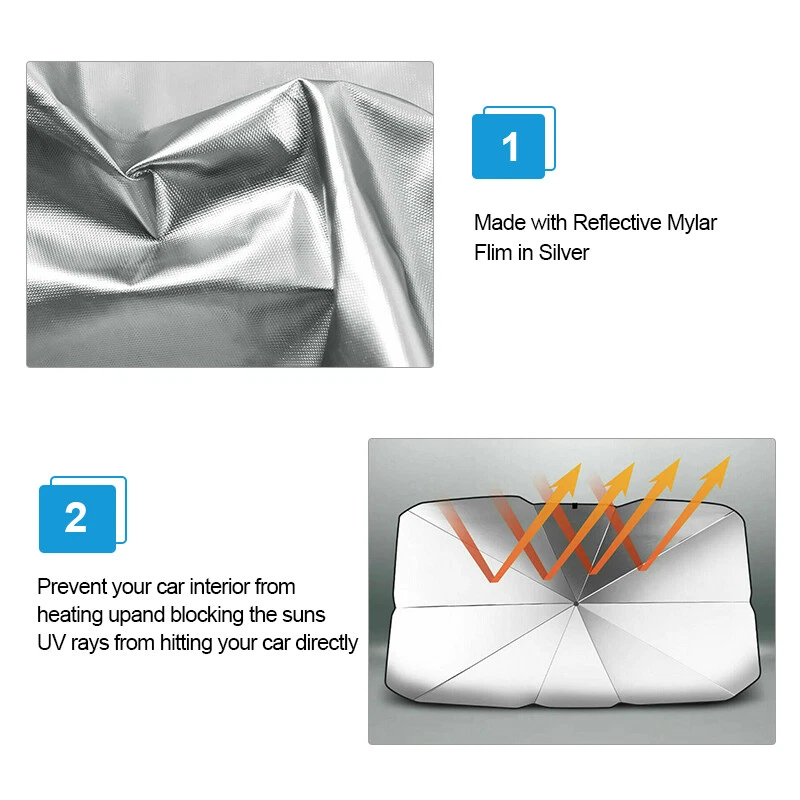 Acessórios de carro para pára-brisa capa para-sol para janela frontal guarda-sol - Imagem 4 de 4