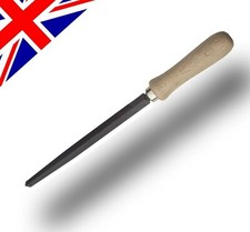 6" 150mm Triangular File Smooth Triangle (with Wooden Handle file) 