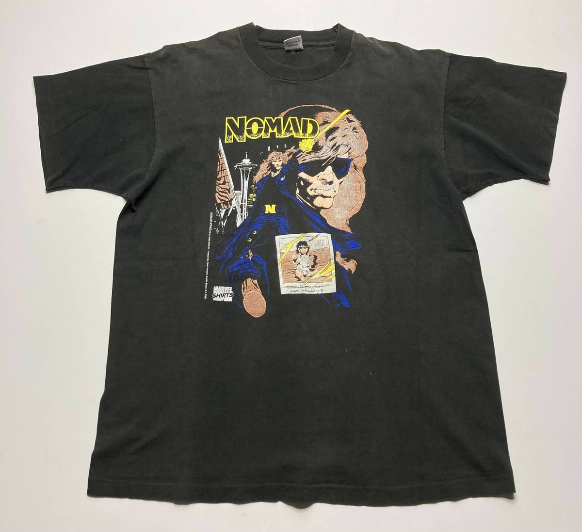Vintage 1992 MARVEL COMICS NOMAD CHARACTER Shirt XL | eBay