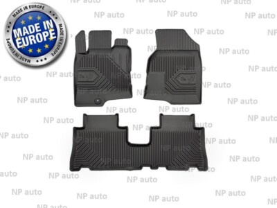 NEW LHD BLACK TAILORED RUBBER FLOOR MATS LINERS FOR OPEL ANTARA 2006 - 2017
