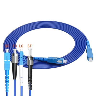 60~100M LC-LC/FC/ST/SC Simplex SingleMode Armored Fiber Optic Patch Cable Cord