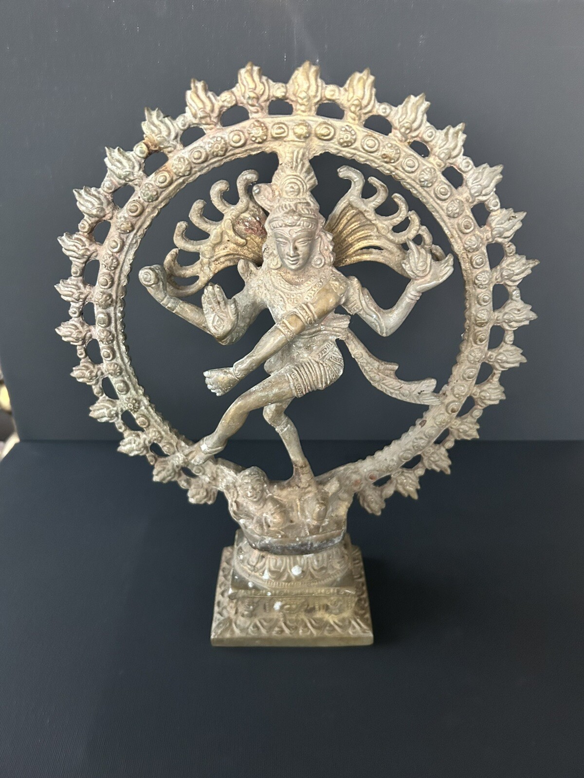 LARGE 11” Dancing Hindu God Shiva Nataraja Bronze Statue Sculpture 5 LBS