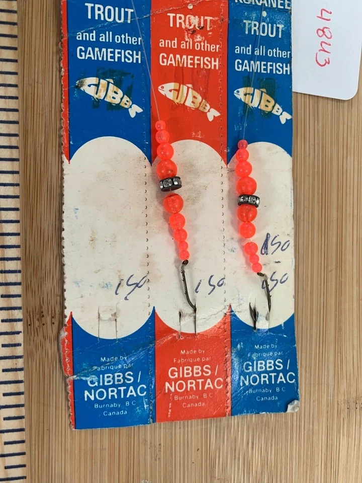 Gibbs Nortac "Wedding Band" Trout fishing lures snelled hooks (lot#4843) Foto 2 de 4