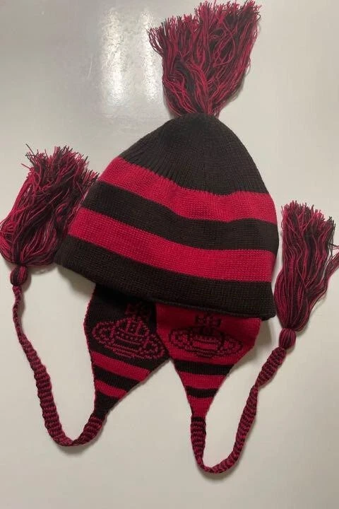 特売 90s Vivienne Westwood squiggle beanie ニットキャップ/ビーニー