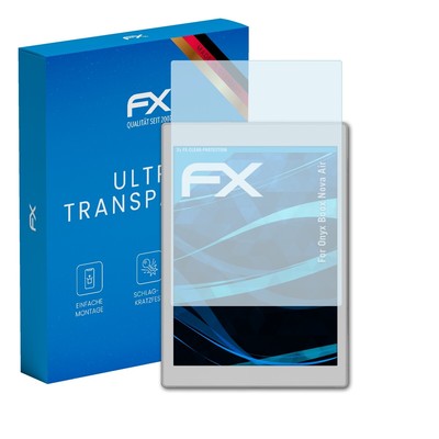 atFoliX 2x Displayschutzfolie für Onyx Boox Nova Air Schutzfolie klar Folie