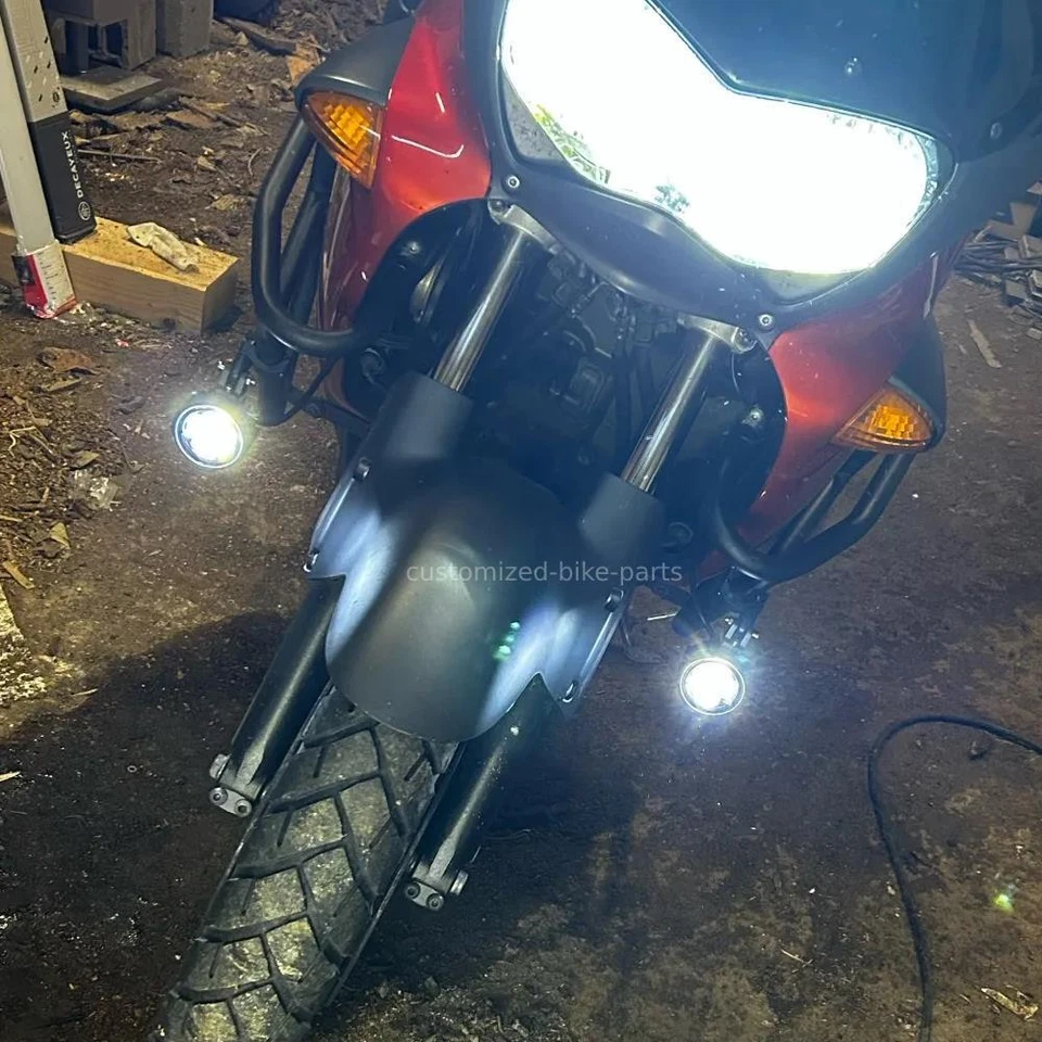 Kit completo de conjunto de farol de neblina auxiliar 100W - Honda CRF1000L Africa Twin - Imagem 3 de 4