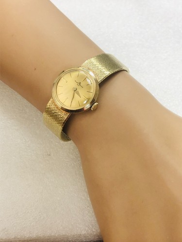 VINTAGE Baume \u0026 Mercier 14K Oro Giallo Round Orologio Donna con abito | eBay