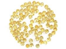 Preciosa Genuine Czech Round MC Faceted Crystals, Crystal Light Brown coat Beads