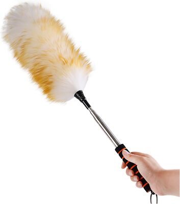 Extendable Lambswool Duster 26-64'' Anti-Static Ceiling Fan & Wall Cleaner