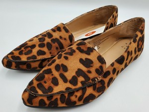 cheetah slip on flats