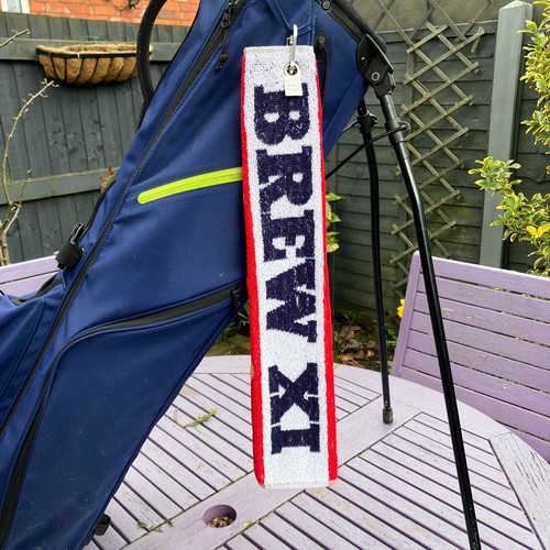 ‘Brew XI’ Upcycled Tri-fold Golf Towel - Picture 1 of 4
