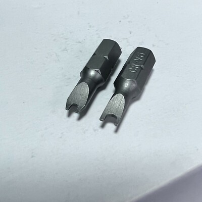 Snake Eyes Sicherheitsschlüssel Adapter Bit für 1/4'' Schraubendreher Set: 1x # 4 & 1x # 6