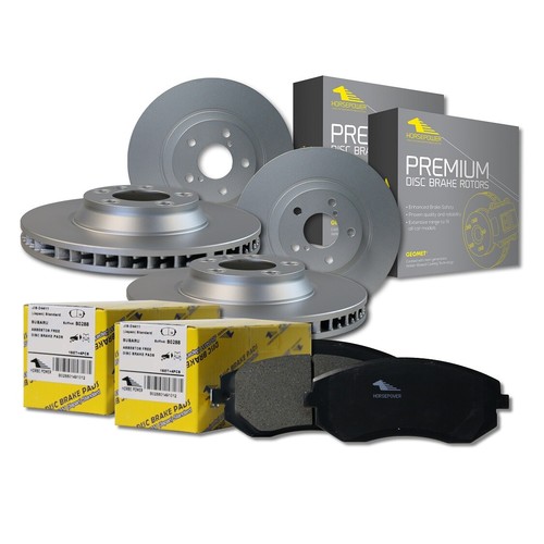 Front and Rear Brake Pads and Disc Rotors Full Set for PRADO GRJ120 KZJ120 KDJ12 - Picture 7 of 7