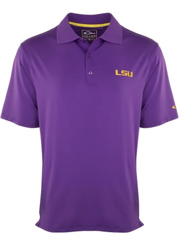 New Louisiana State Lsu Tigers Golf Ss Collared Polo Shirt Mens Medium