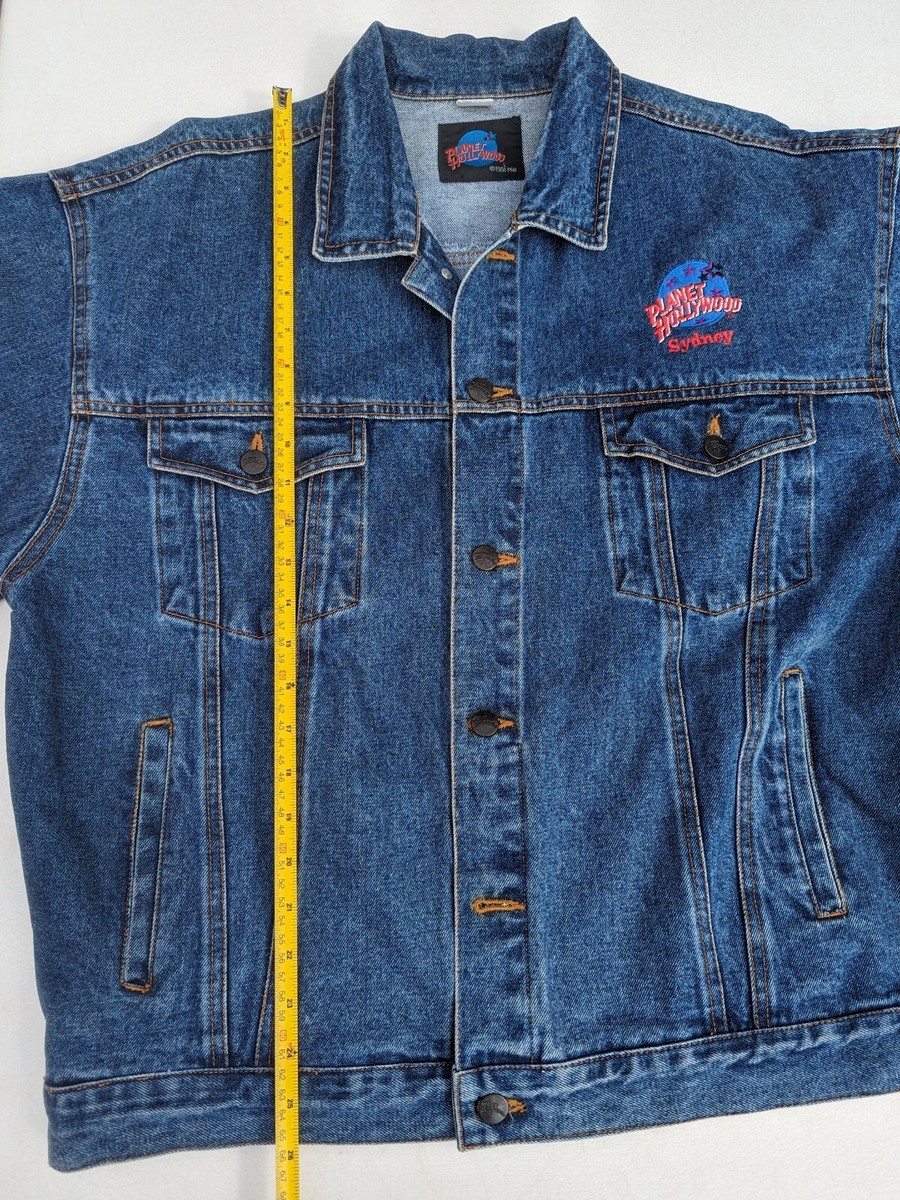 Vintage Planet Hollywood Sydney Jean Denim Jacket. Button Up Vintage Planet Hollywood Sydney Jean Denim Jacket. Button Up