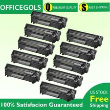 10 Pack Q2612A 12A Black Toner For HP LaserJet 1018 3030 3050 3052 3055 M1319F