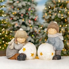 Juego de 2 Estatuillas de Navidad Colección Tushkas