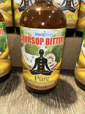 Liquid Blenz Soursop Bitters Detox Energy Beverage with Moringa & Tumeric (16oz)