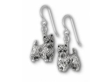 Westie Earrings Jewelry Sterling Silver Handmade West Highland White Terrier Ear