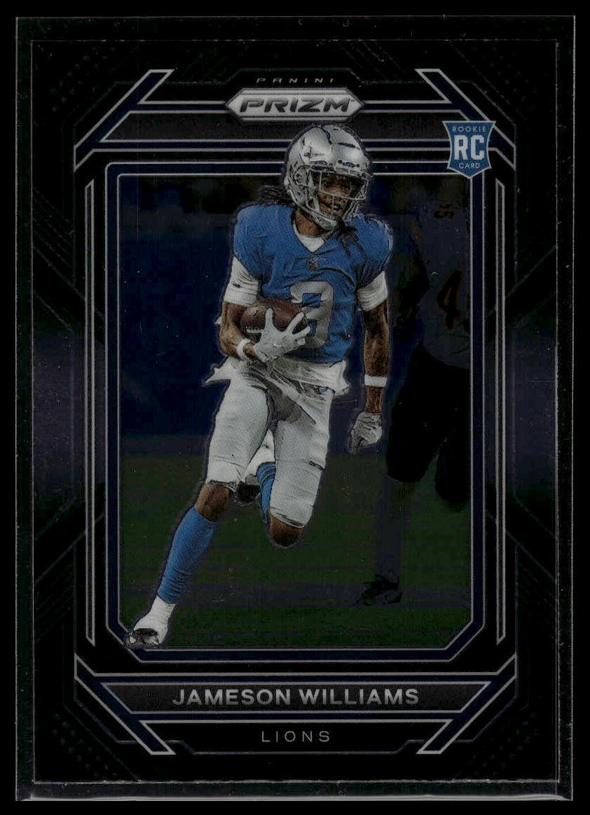 2022 Panini Chronicles #PB-13 Jameson Williams Prizm Black Rookie