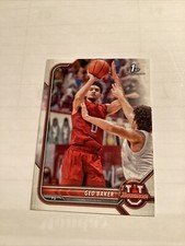 2021-22 Bowman University Geo Baker #31 1st Rookie Card Rutgers Scarlet Knights