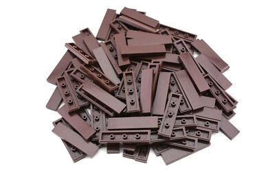 TCM BRICKS Brown 1x4 Tile Smooth X100 Compatible Parts fits 2431