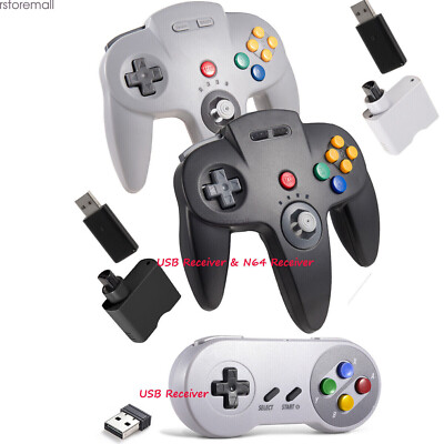 Wireless Controller for Nintendo 64 N64 Console /PC Windows Switch w/ Rumble Pak