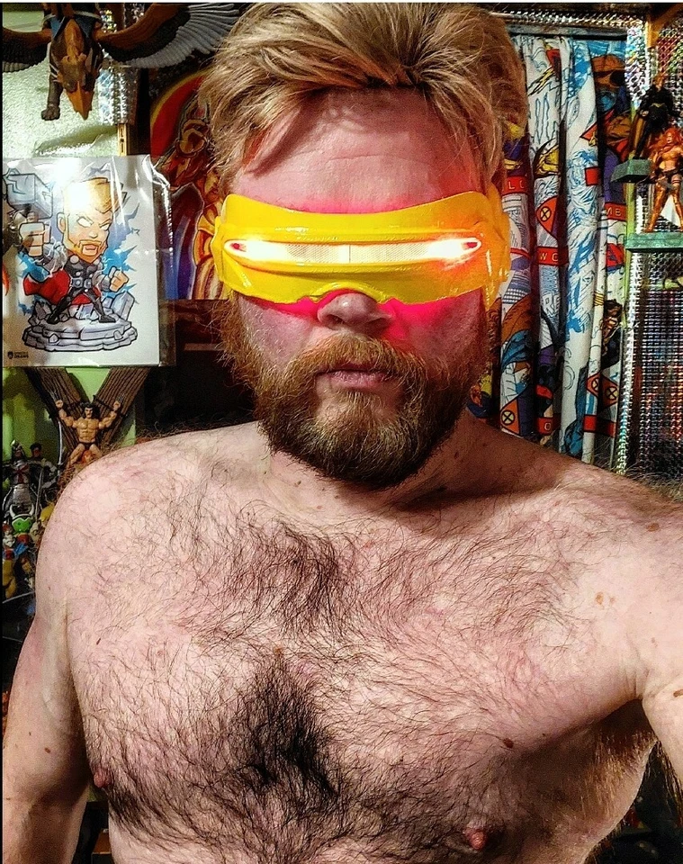 Cyclops Visor Glasses Xmen Mask Cosplay Costume Geek Accessory Marvel Yellow 3D - Image 3 of 3