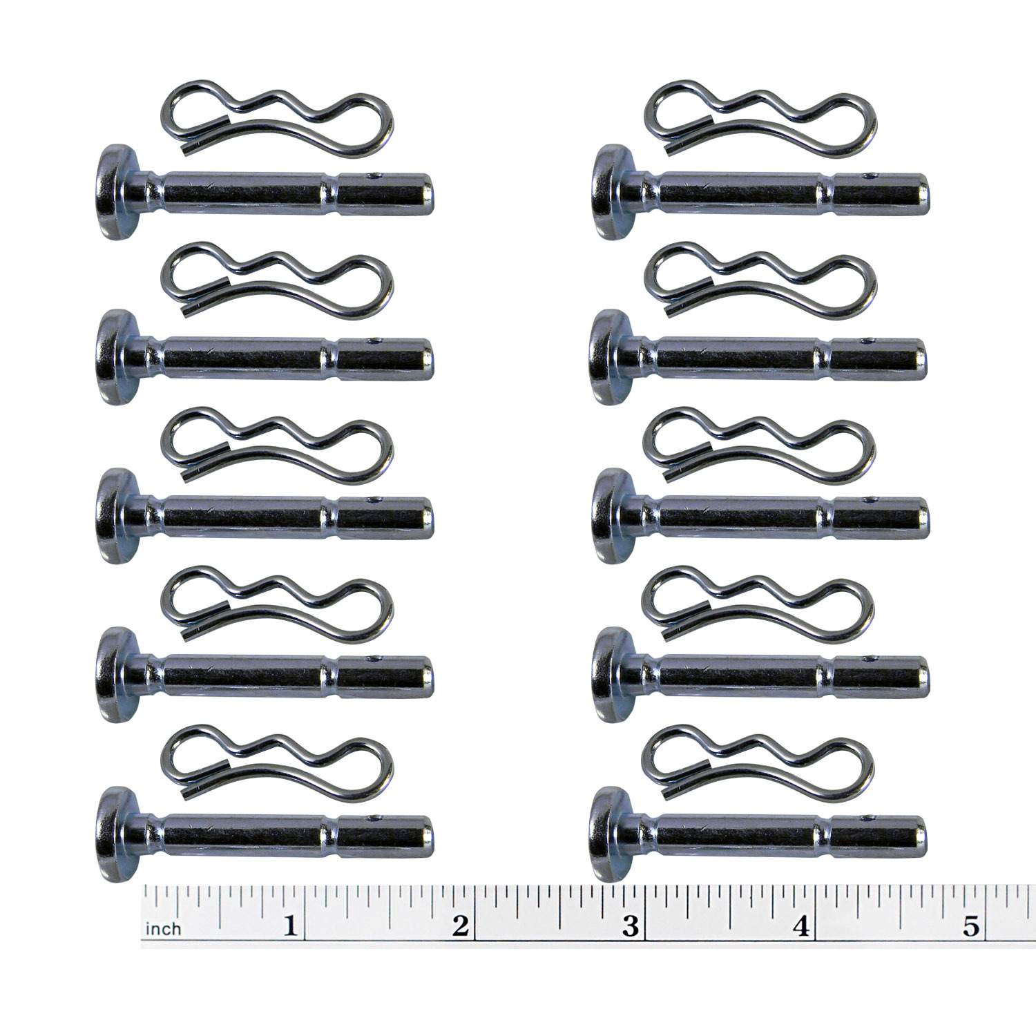10PK Shear pins/cotter replaces 738-04155 MTD, CUB Snow Thro