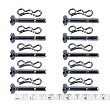 10PK Shear pins/cotter replaces 738-04155 MTD, CUB Snow Throwers 1/4"X 1-7/8"