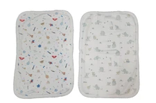 Baby Cottons Set of 2 Drool  Sholuder Bibs 100% Pima Cotton Made in Peru