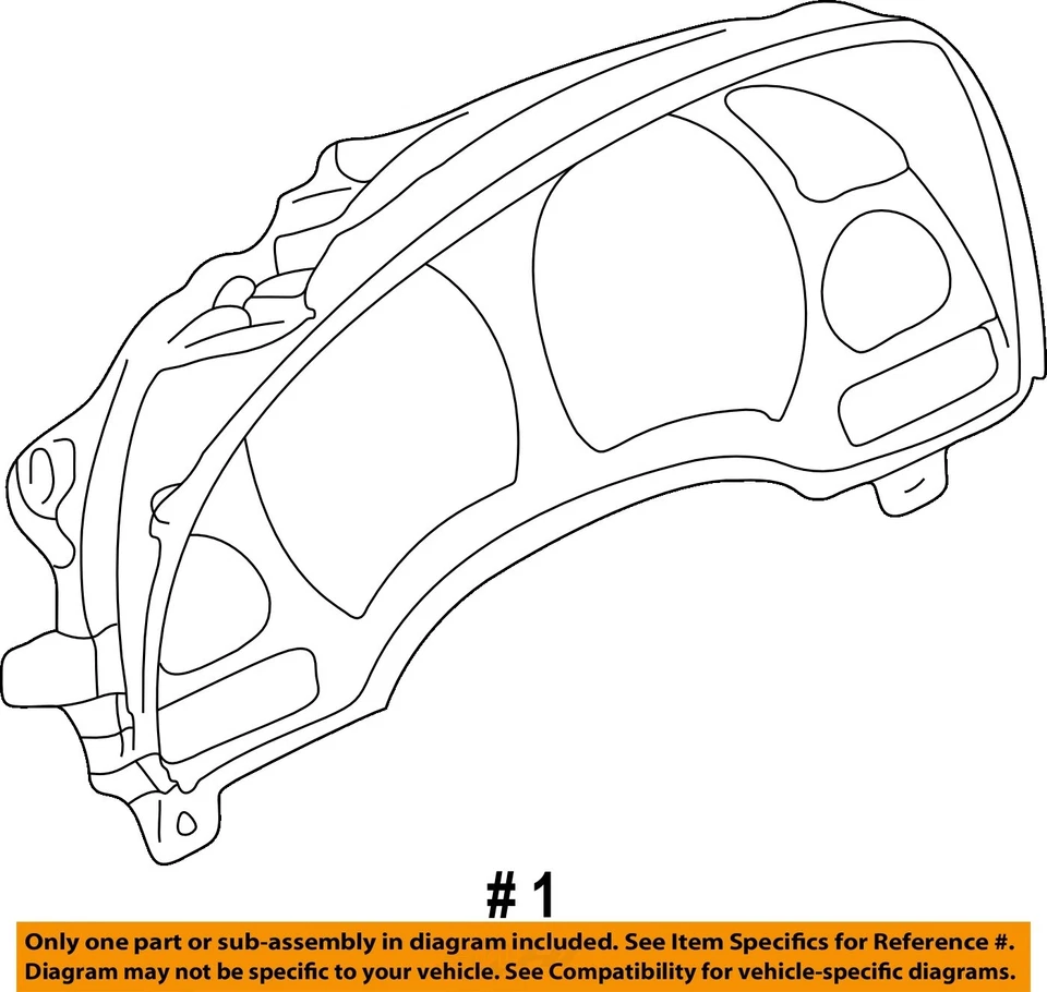 Medidor de velocímetro usado se adapta a: Saturn Vue Cluster 2002 grado A de EE. UU. Foto 4 de 4