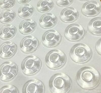Pack Of 100 Sound Dampening Cabinet Door Bumpers Clear Soft Close Self Adhesive 