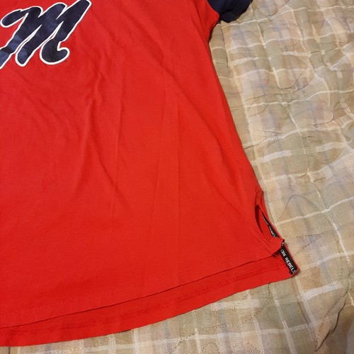 MISSISSIPPI OLEMISS REBELS SIZE LARGE RED SHIRT 👕 WOMEN'S CUT NIKE - Picture 5 of 14