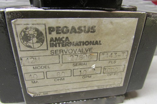 Pegasus Modell 142M PLS3443 Servoventil - Bild 2 von 5