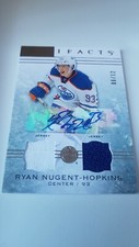 2014-15 Artifacts Game Used Duo Jersey Auto💥Ryan Nugent-Hopkins💥card 75  06/12