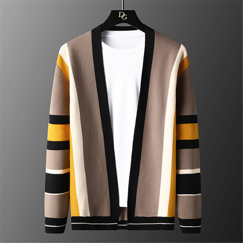 Mens Knitted sweaters Warm Long Sleeve 