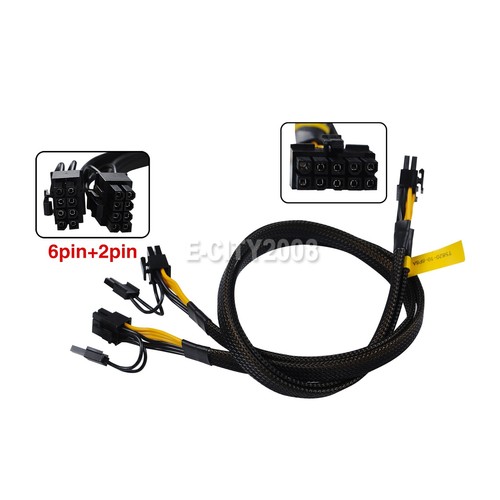 DELL T5820 Server GPU Video Card Power Cable 10pin to PCI-E Dual 8pin(6+2) Cord - Picture 8 of 16