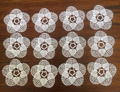 Handmade Crochet Doilies Round Shape